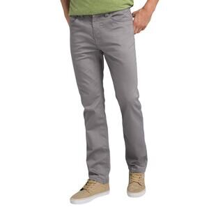 Prana Men's Bridger Canvas Slim Fit‎ Straight Leg Jeans Preppy Gray Size 40x32